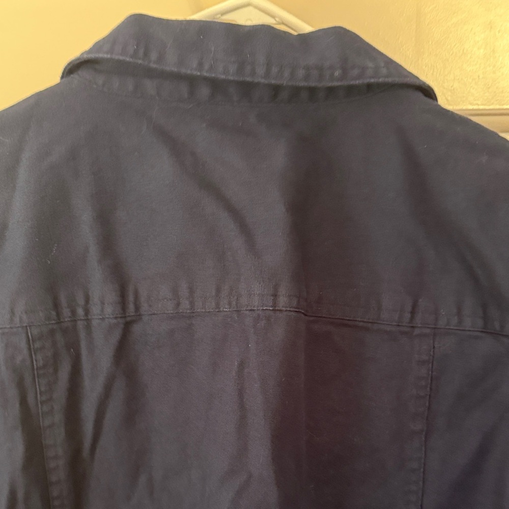 Christopher & Banks Dark Blue Jean Jacket - Picture 8 of 10